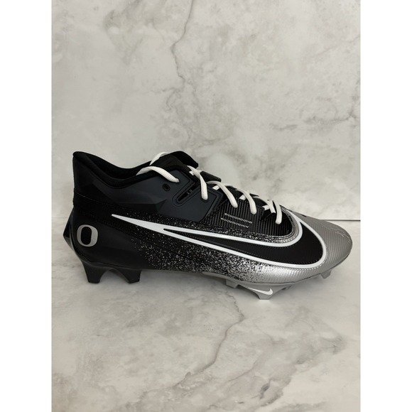 Nike Vapor Edge Elite 360 2 Oregon Ducks Football Cleats Black Silver Size 13.5W main image 4
